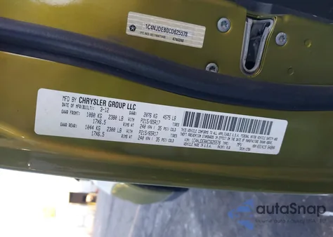 2012 Jeep Compass Latitude from USA, damaged, VIN 1C4NJDEB0CD625578